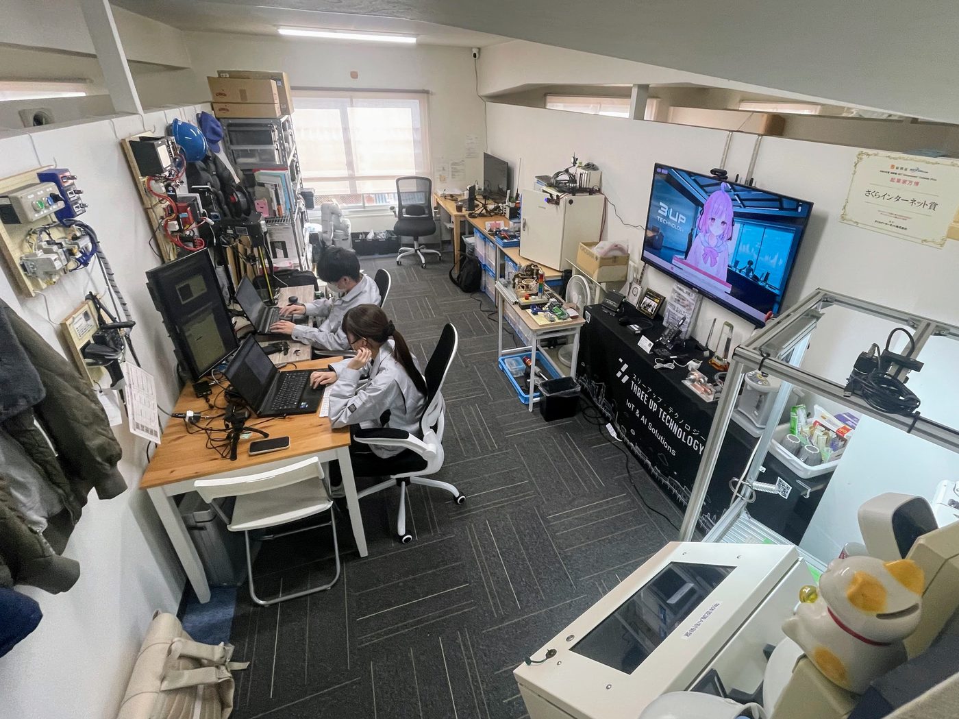 開発・検証ラボの様子（大阪・天満インキュベーションラボ）